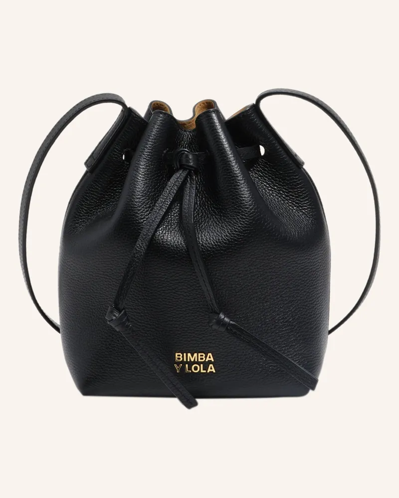 BIMBA Y LOLA Lederbeuteltasche Schwarz