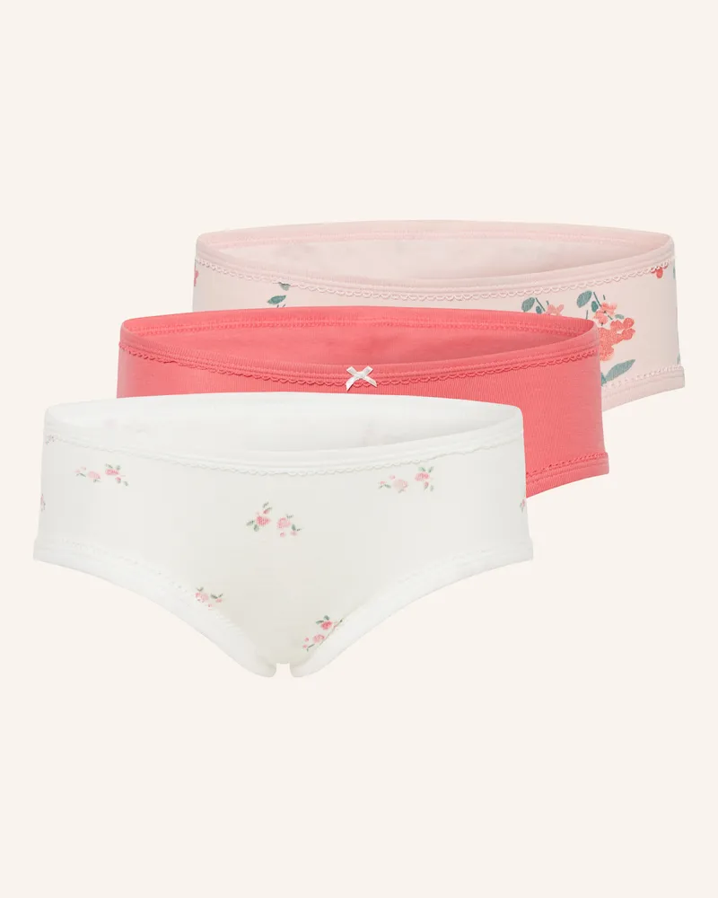 Petit Bateau 3er-Pack Panties Hellrot