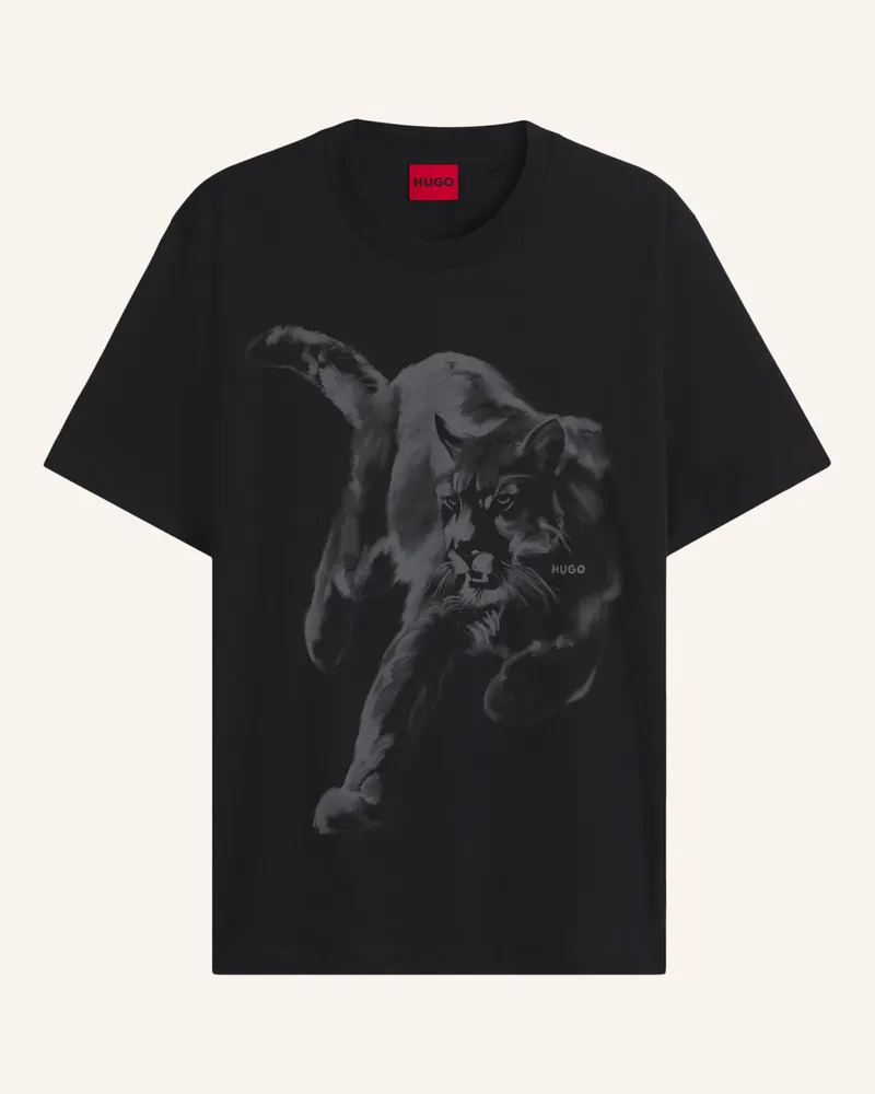 HUGO BOSS T-Shirt Daffilo Regular Fit schwarz Schwarz