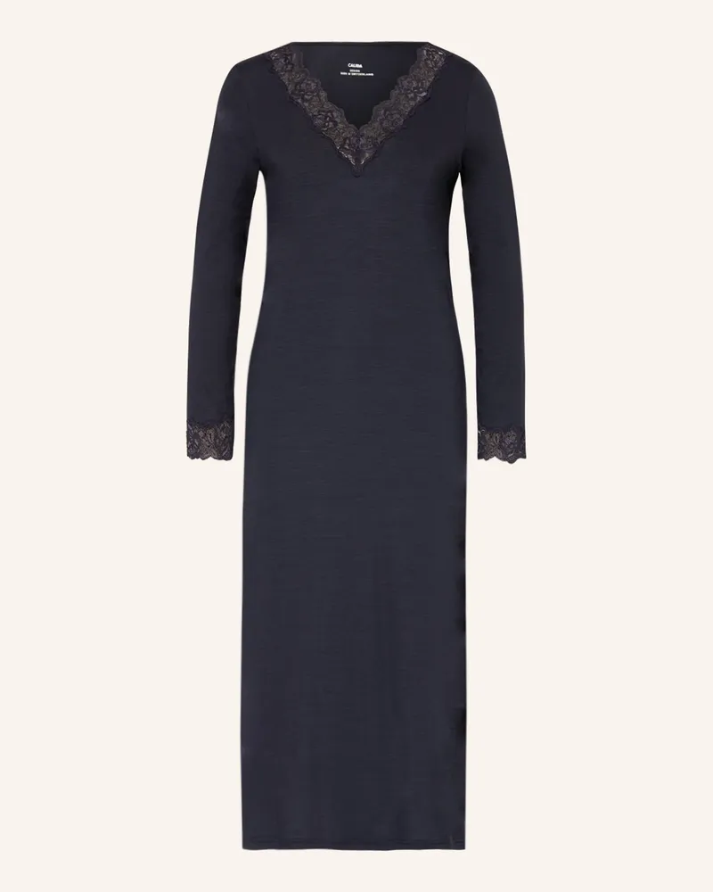 Calida Nachthemd Elegant Dreams blau Dunkelblau