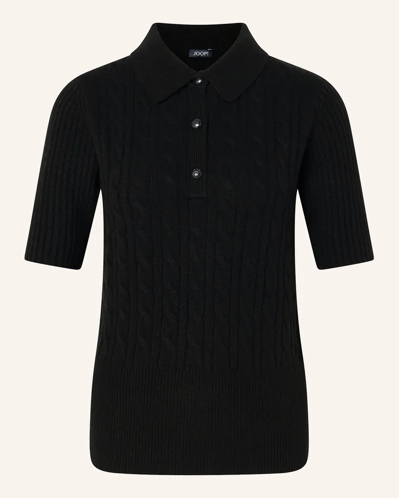 JOOP! Strick-Poloshirt Kevina schwarz Schwarz