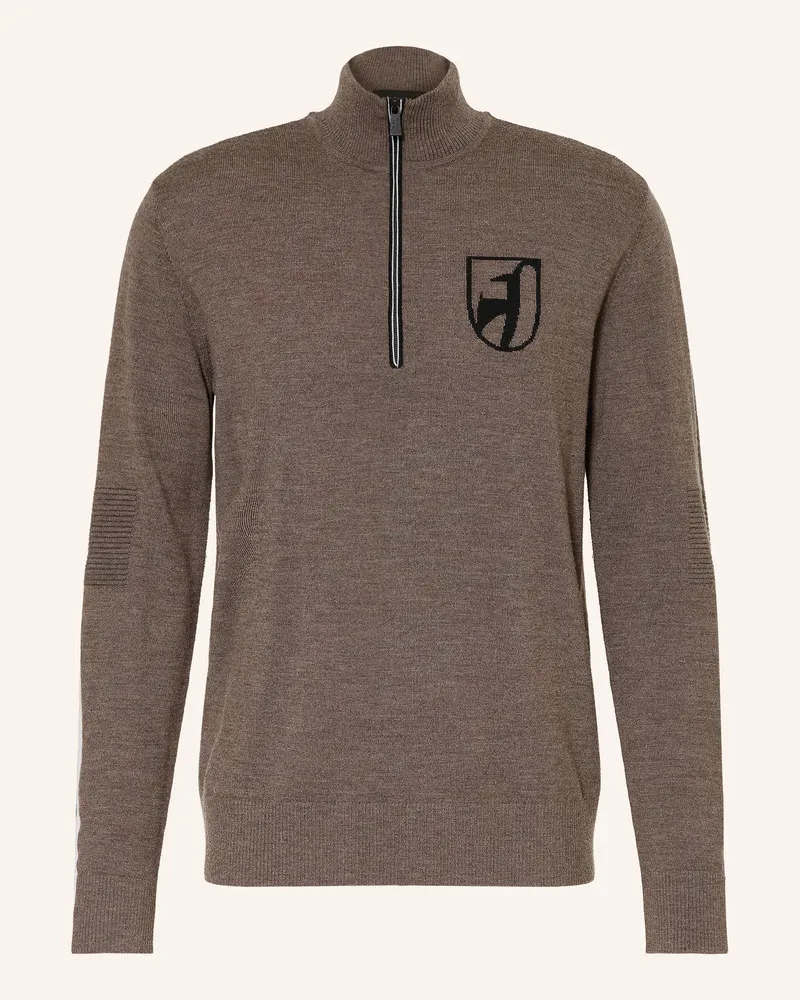 Picture Midlayer Bruce Aus Merinowolle braun Taupe