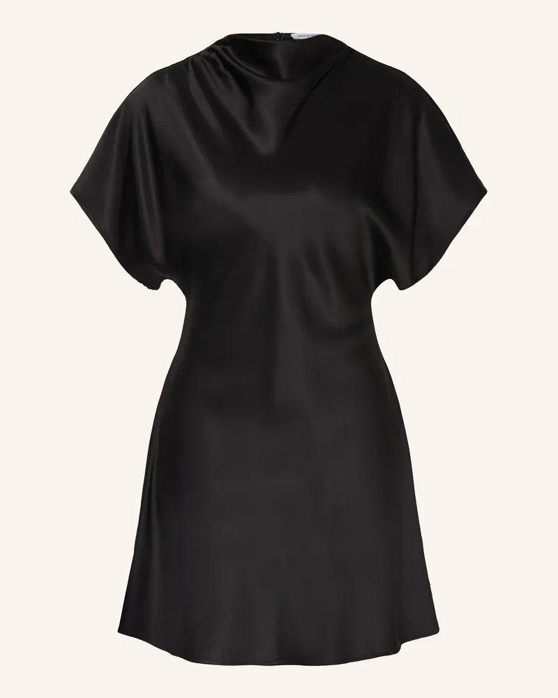 Mrs & HUGS Satinkleid schwarz Schwarz