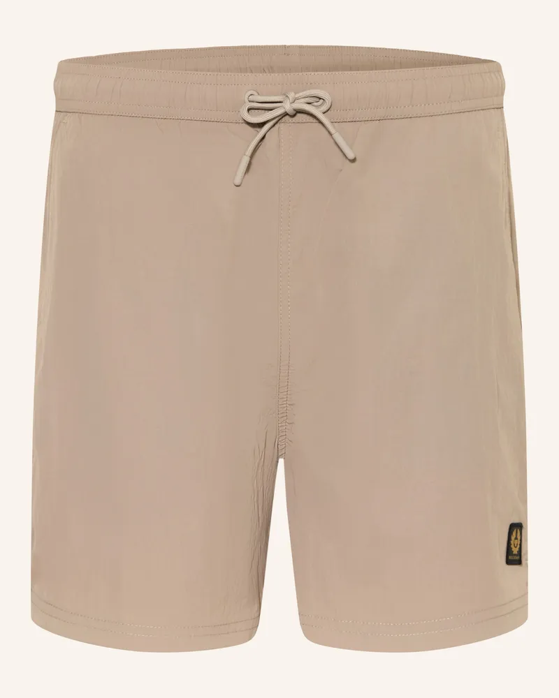Belstaff Badeshorts Clipper grau Taupe