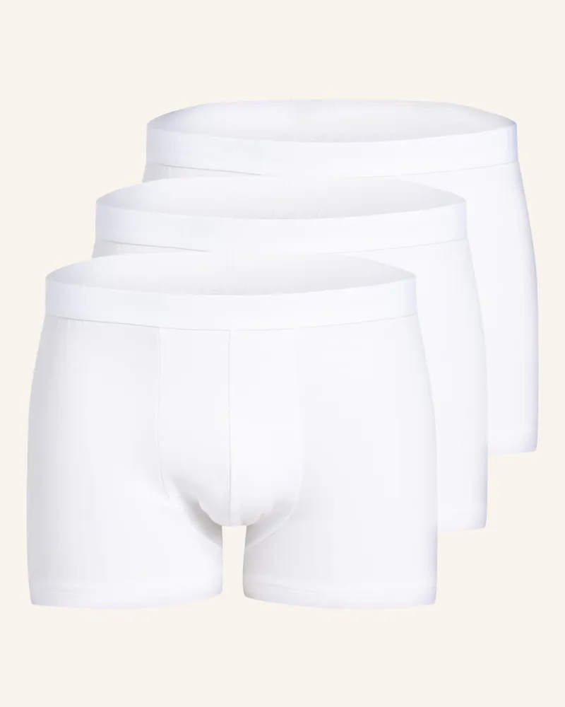 Calida 3er-Pack Boxershorts NATURAL BENEFIT Weiss