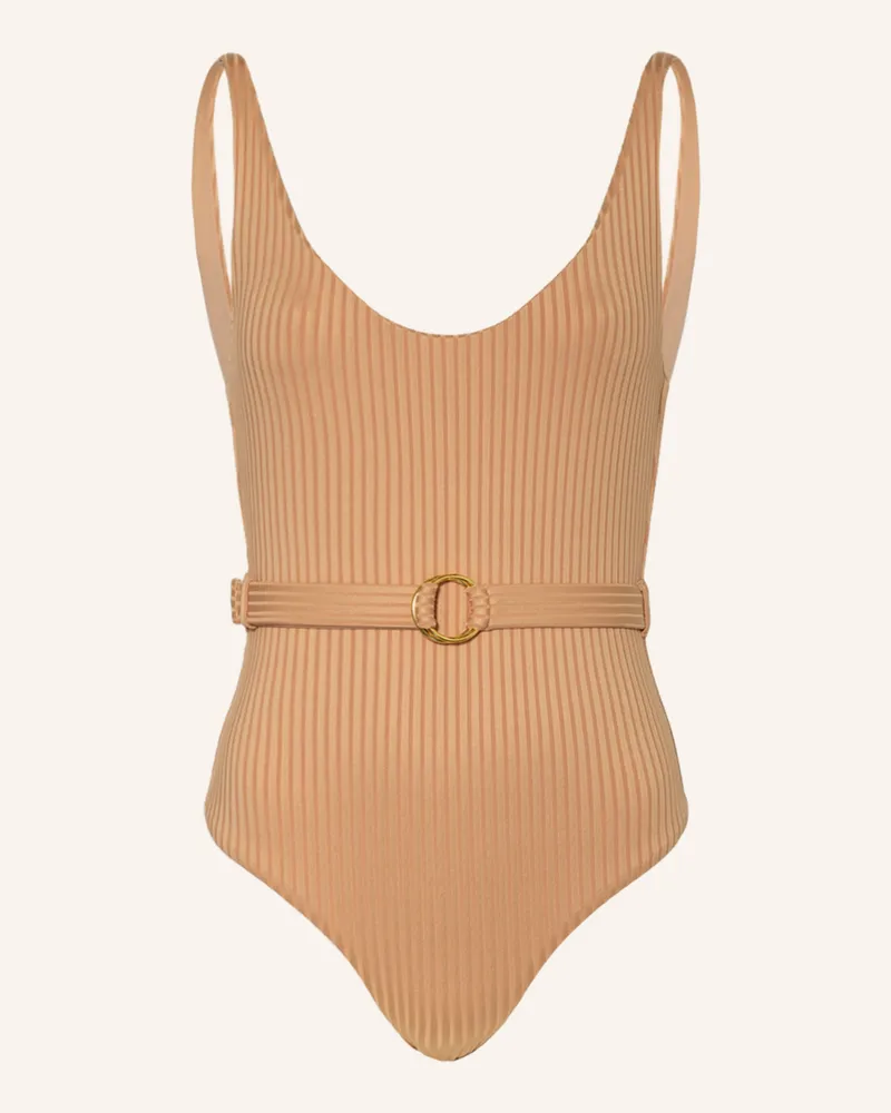 Melissa Odabash Badeanzug St. Tropez braun Hellorange