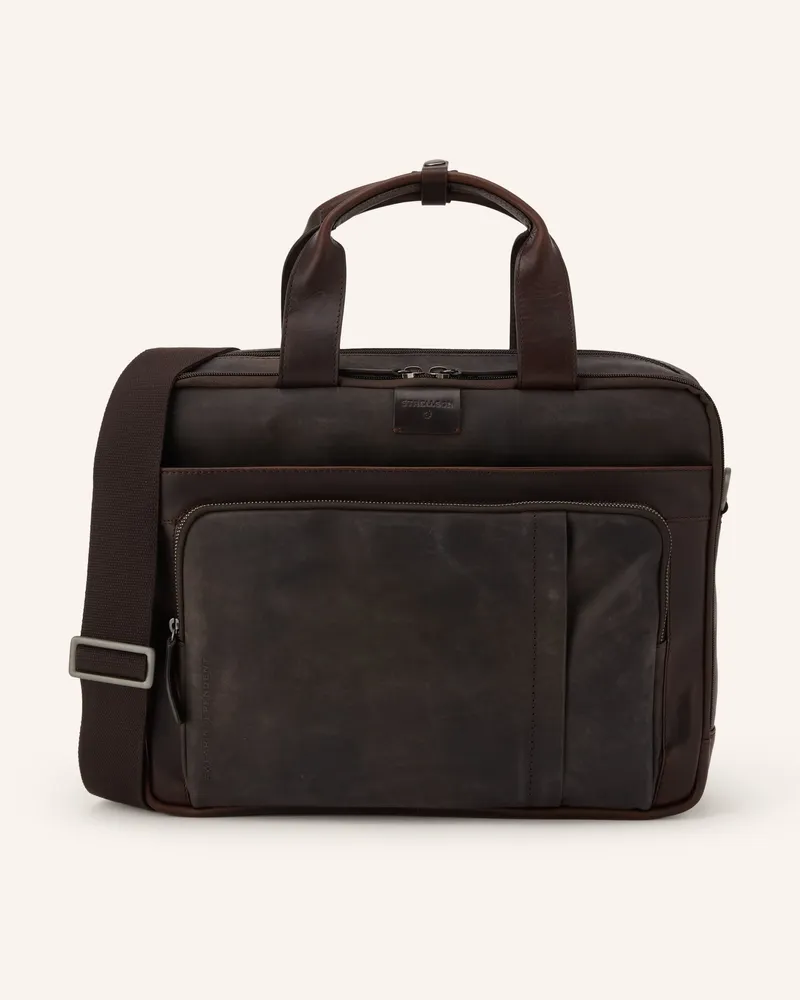 Strellson Laptop-Tasche Brick Lane braun Dunkelbraun