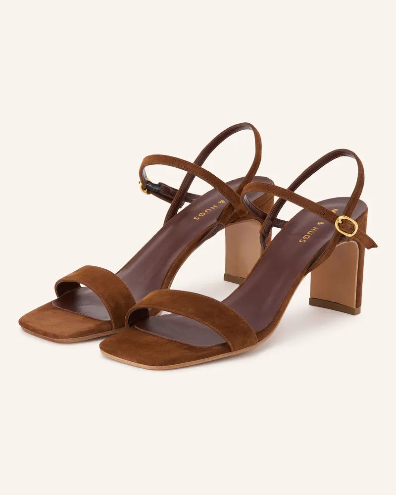 Mrs & HUGS Sandaletten braun Braun