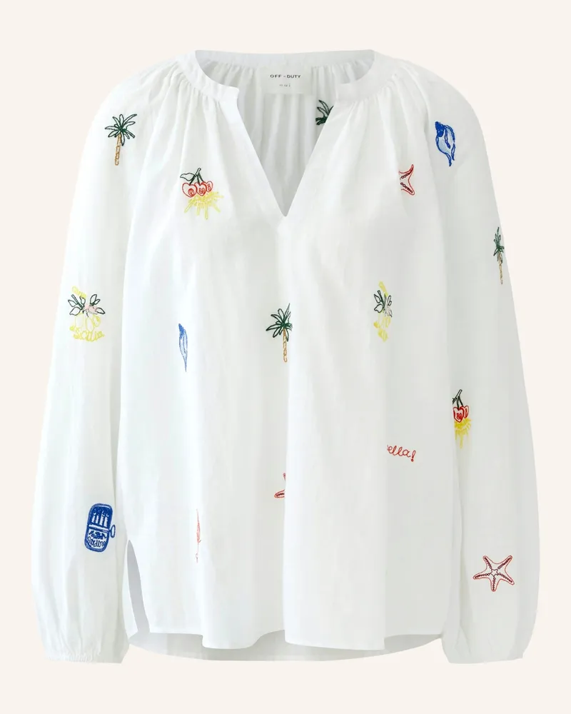 Oui  Blusenshirt weiss Weiss