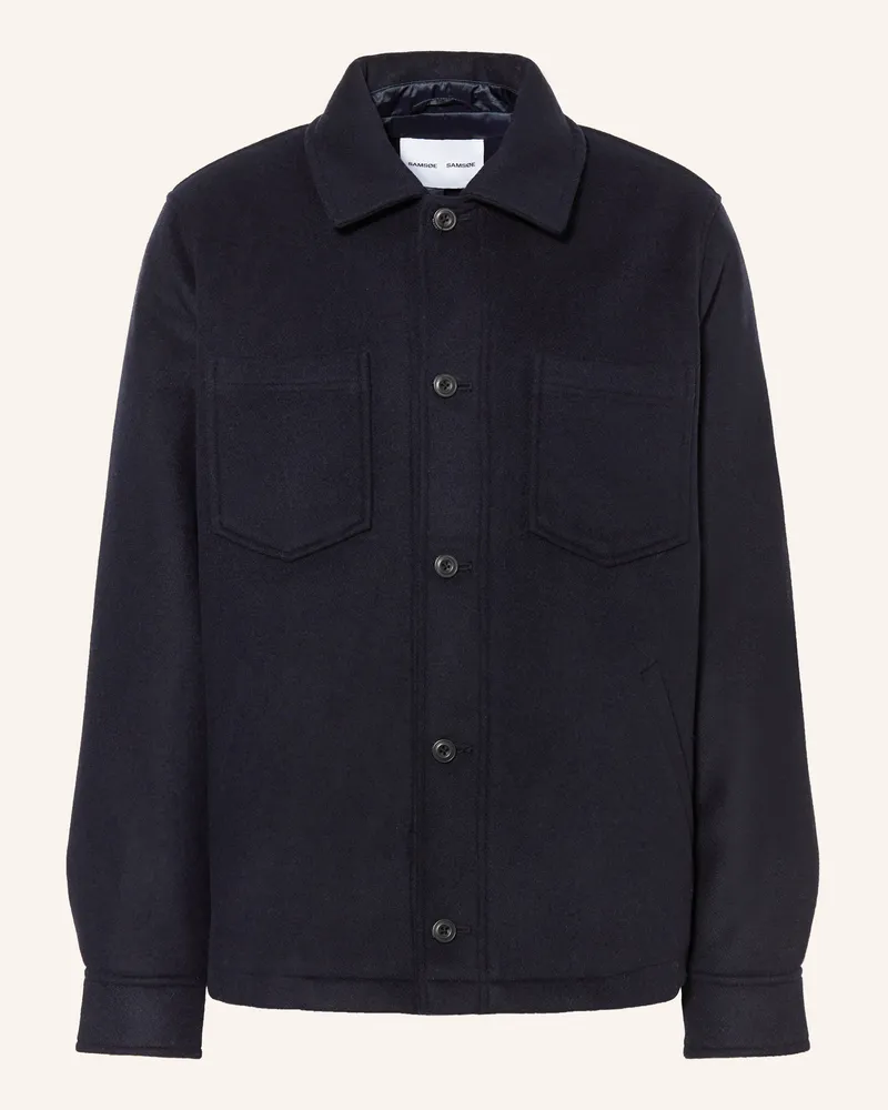 Samsøe & Samsøe Overjacket Pally blau Dunkelblau