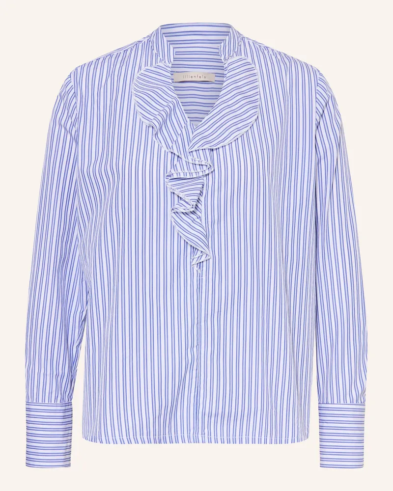 lilienfels Blusenshirt Mit Volants blau Blau