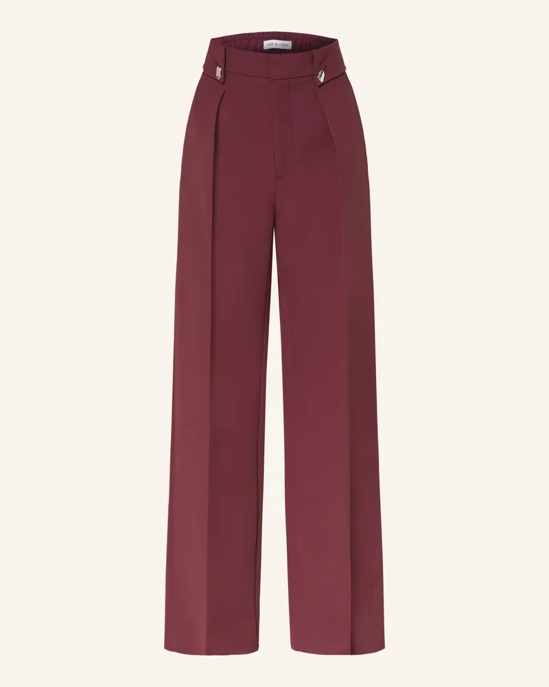 Mrs & HUGS Marlenehose Dunkelrot