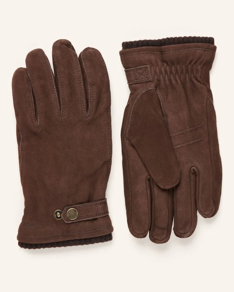 Hestra Lederhandschuhe Bergvik braun Braun