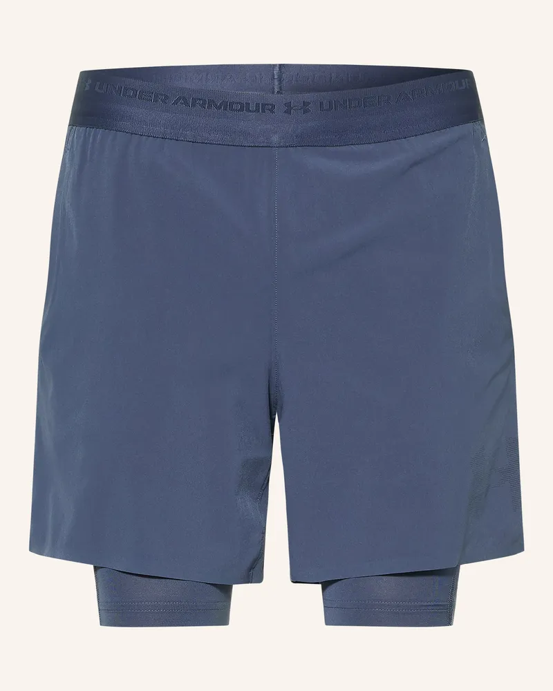 Under Armour 2-In-1-Trainingsshorts Ua Vanish Elite grau Blau