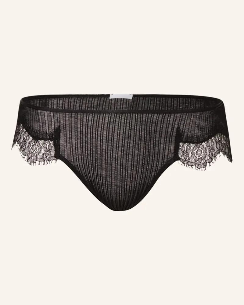 Zimmerli Slip Richelieu schwarz Schwarz