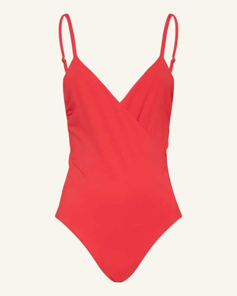 IODUS Badeanzug Essentiels In Wickeloptik rot Rot