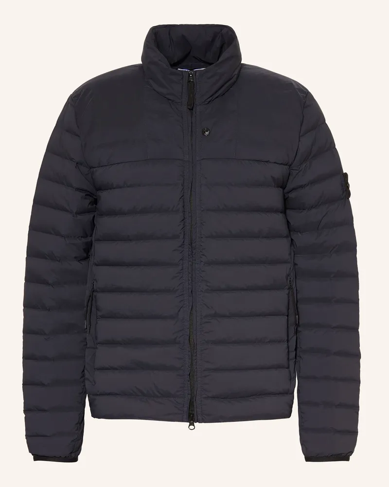 Stone Island Lightweight-Daunenjacke blau Dunkelblau