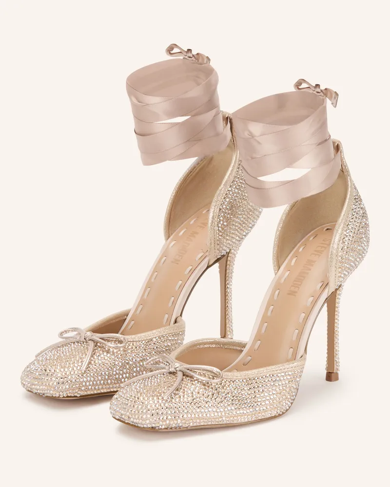 Steve Madden Pumps Larina Mit Schmucksteinen beige Weissgold