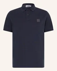 Stone Island Piqué-Poloshirt Blau