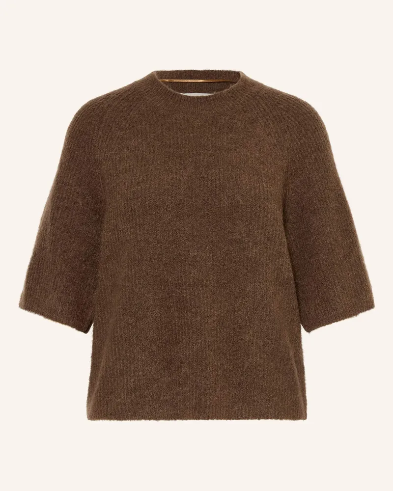 MOSS COPENHAGEN Strickshirt MSCHMILANIA Dunkelbraun