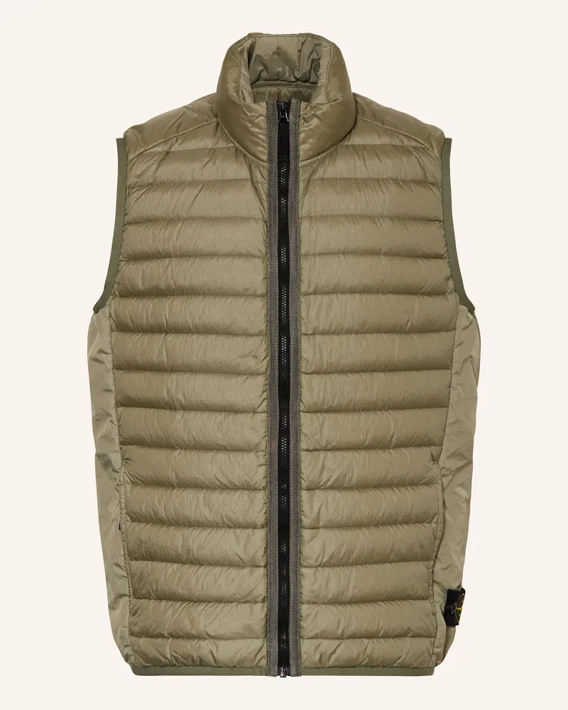 Stone Island Daunenweste Oliv