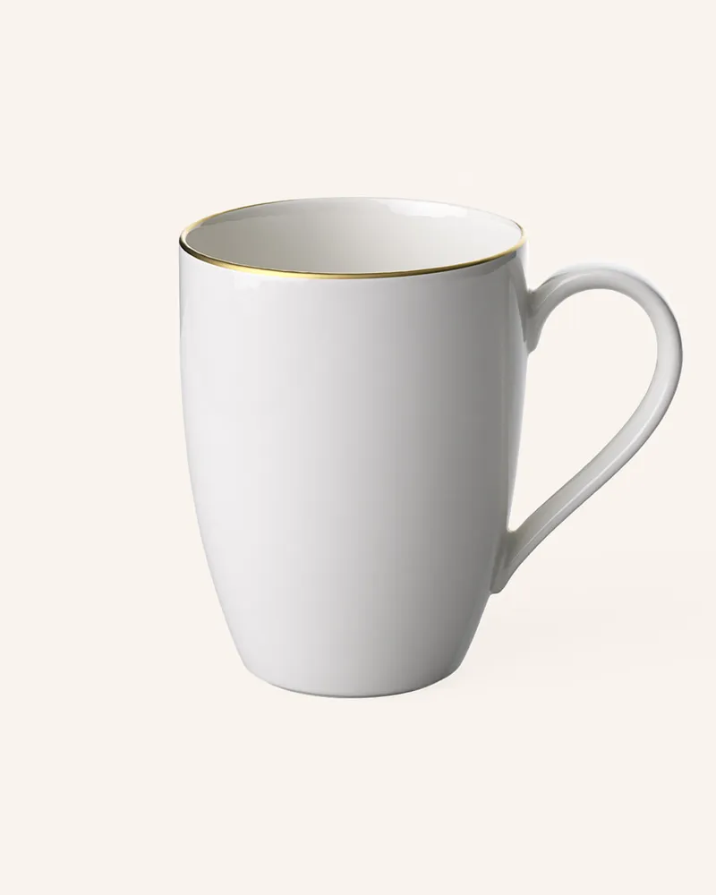 Villeroy & Boch Becher mit Henkel ANMUT GOLD Weiss