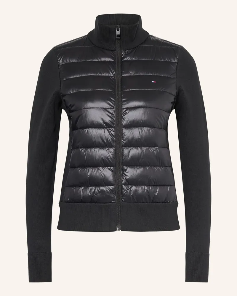 Tommy Hilfiger Steppjacke im Materialmix Schwarz