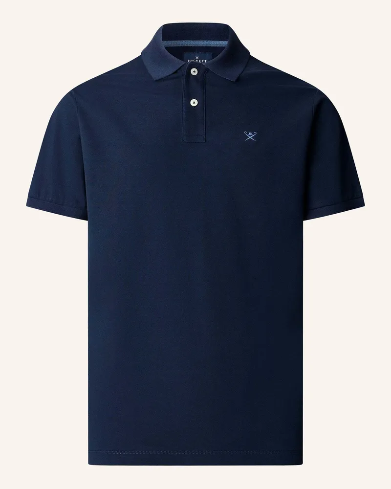 Hackett Poloshirt Slim Fit Logo blau Dunkelblau