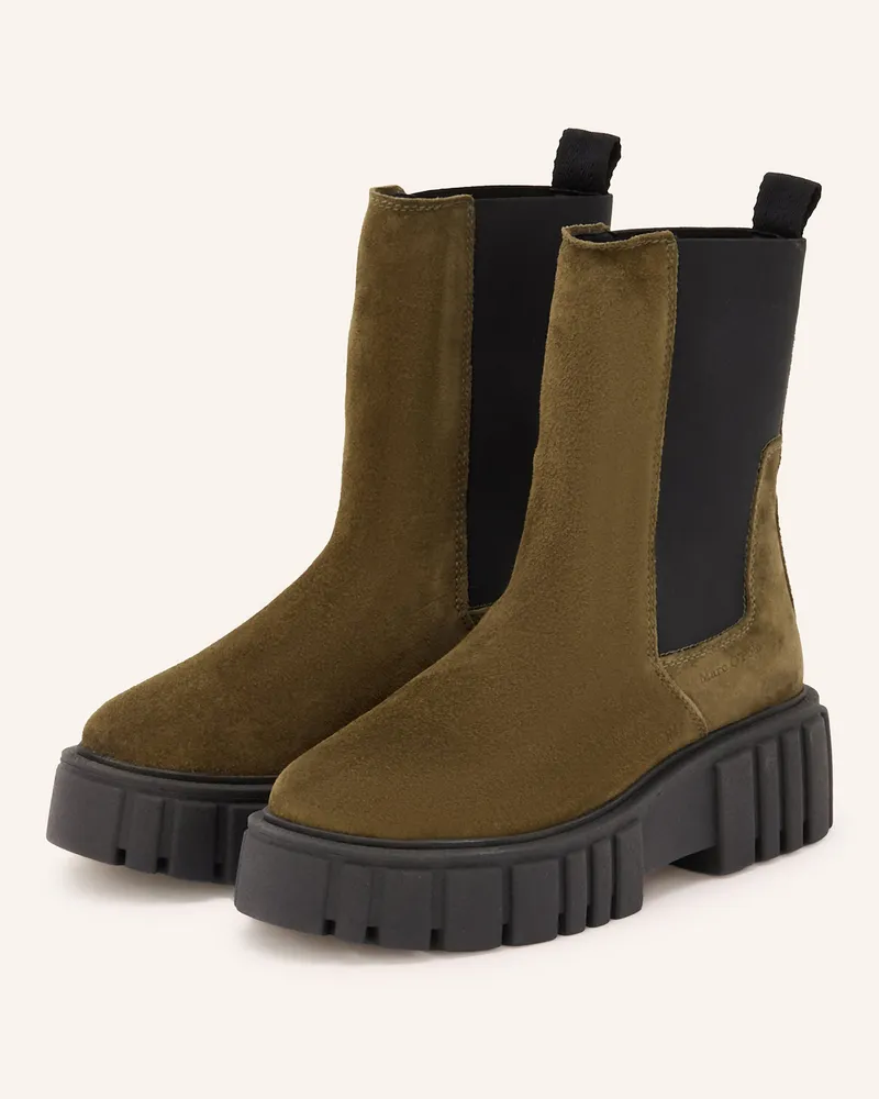 Marc O'Polo Plateau-Boots Oliv