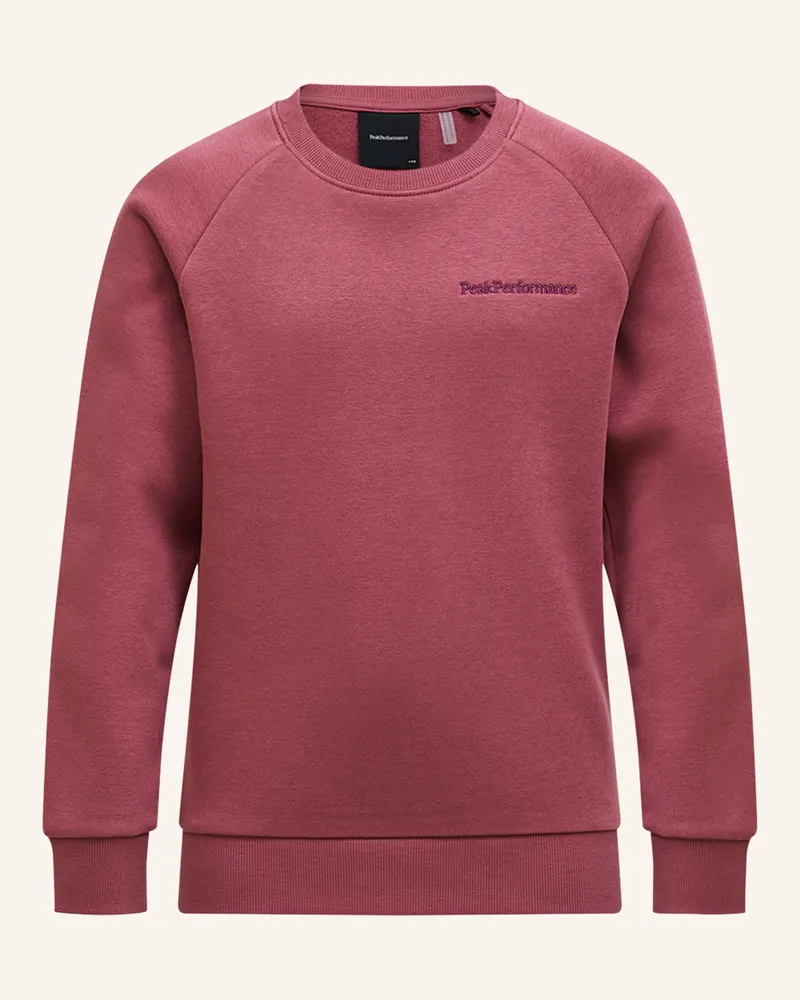 Peak Performance Sweatshirtpullover rot Dunkellila