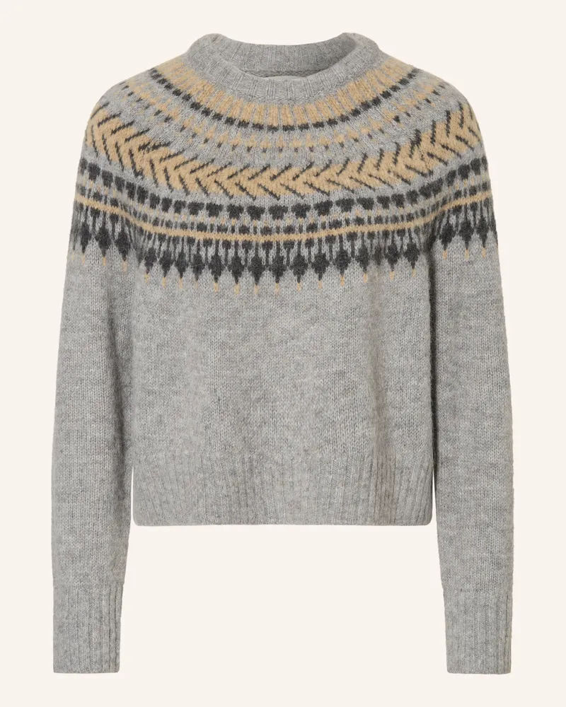 Barbour Pullover Annette Mit Alpaka grau Grau