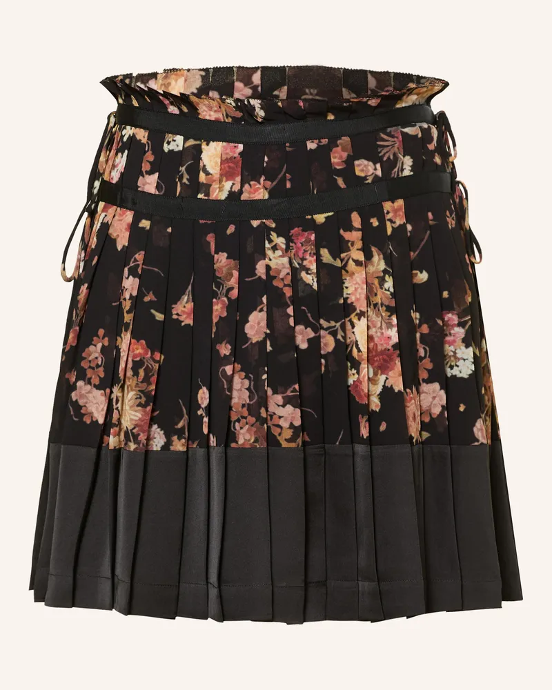 AllSaints Plisseerock Schwarz