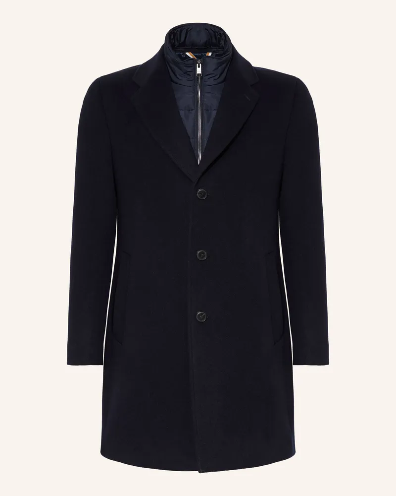 HUGO BOSS Wollmantel Hyde Mit Herausnehmbarer Blende blau Dunkelblau