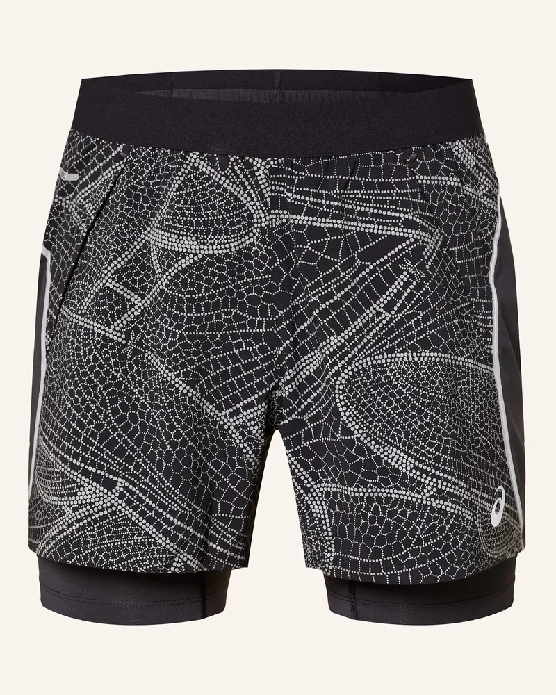 Asics 2-In-1-Laufshorts Limited Series Lite-Show schwarz Schwarz