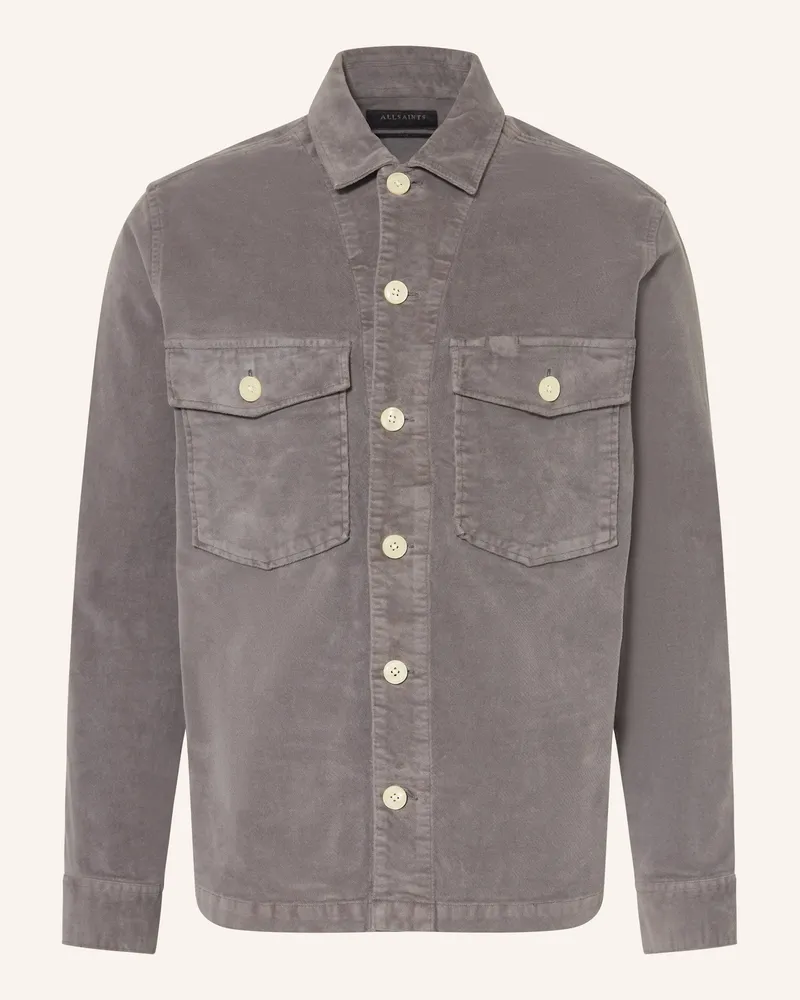 AllSaints Samt-Overjacket HARRIER Grau