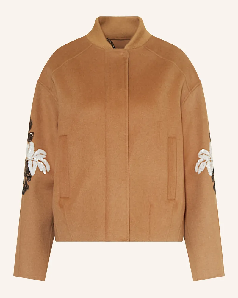 Blonde No. 8 Jacke CHRISTY mit Pailletten Camel