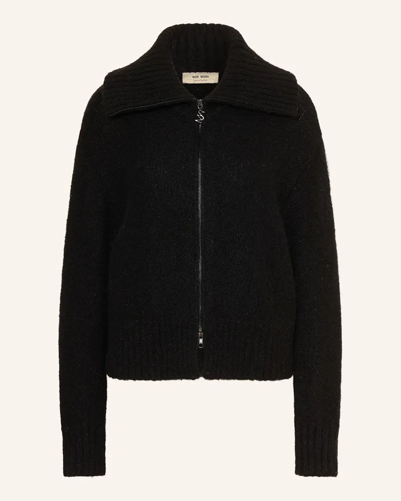 Mos Mosh Strickjacke Mmwelma Hulda Mit Alpaka Und Pailletten schwarz Schwarz