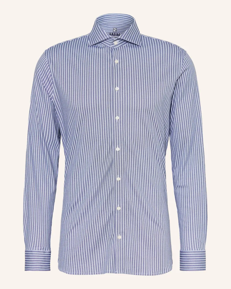 DESOTO Hemd Slim Fit blau Blau