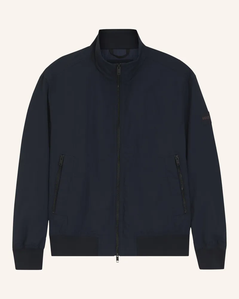 HUGO BOSS Casual Jacke OPENS Relaxed Fit Dunkelblau
