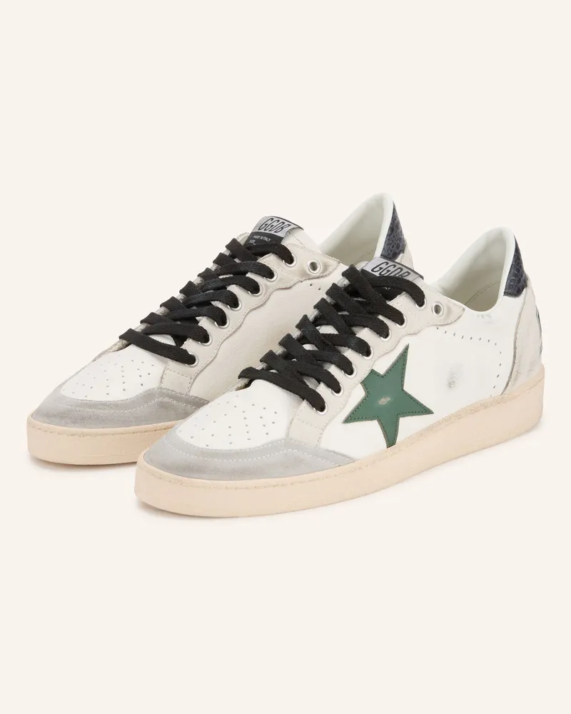 Golden Goose Sneaker Ball Star weiss Hellgrau