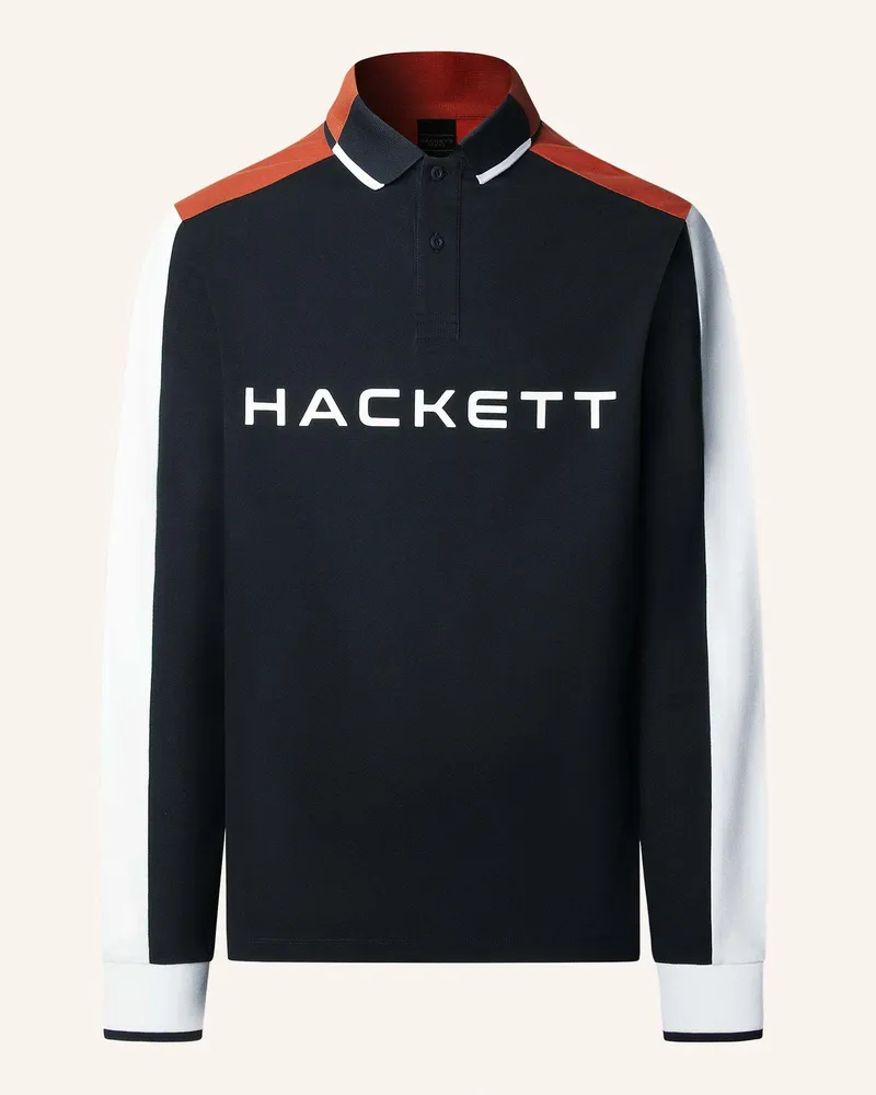 Hackett Poloshirt HS MULTI LS Dunkelblau