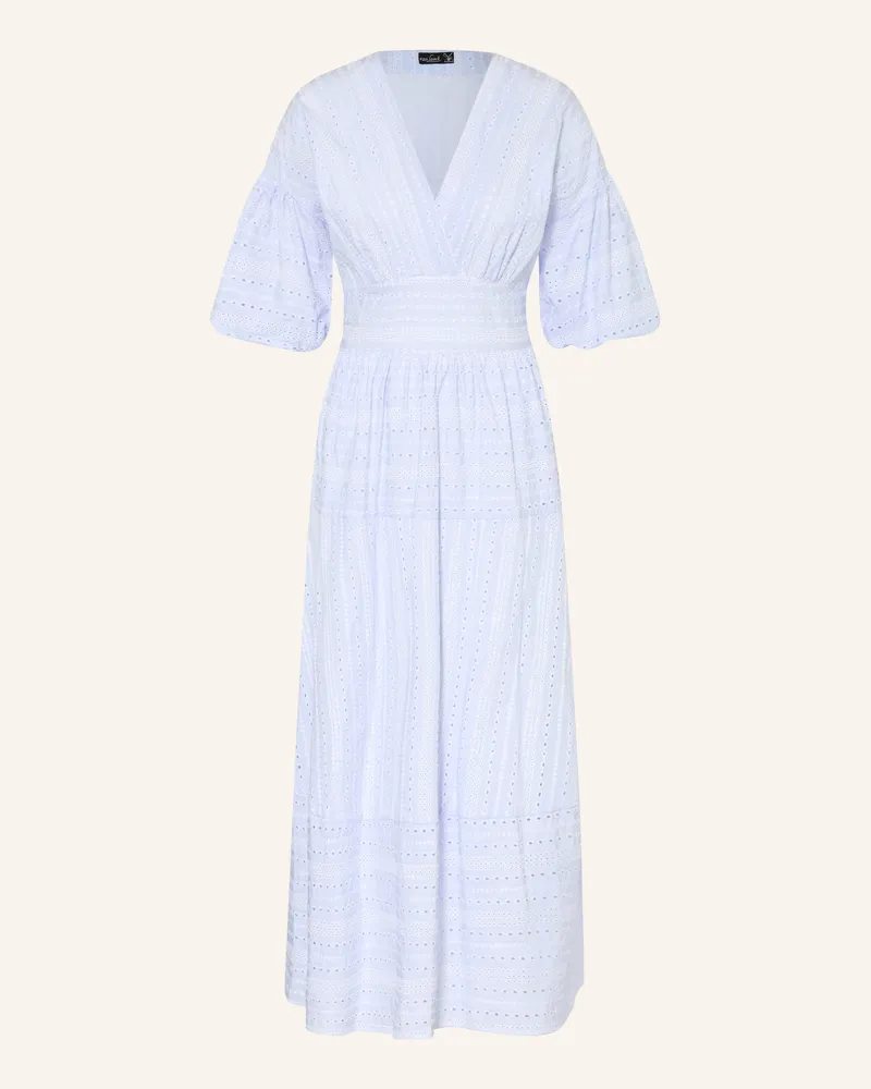 van Laack Kleid VL-KAMELA-SGE aus Lochspitze Hellblau