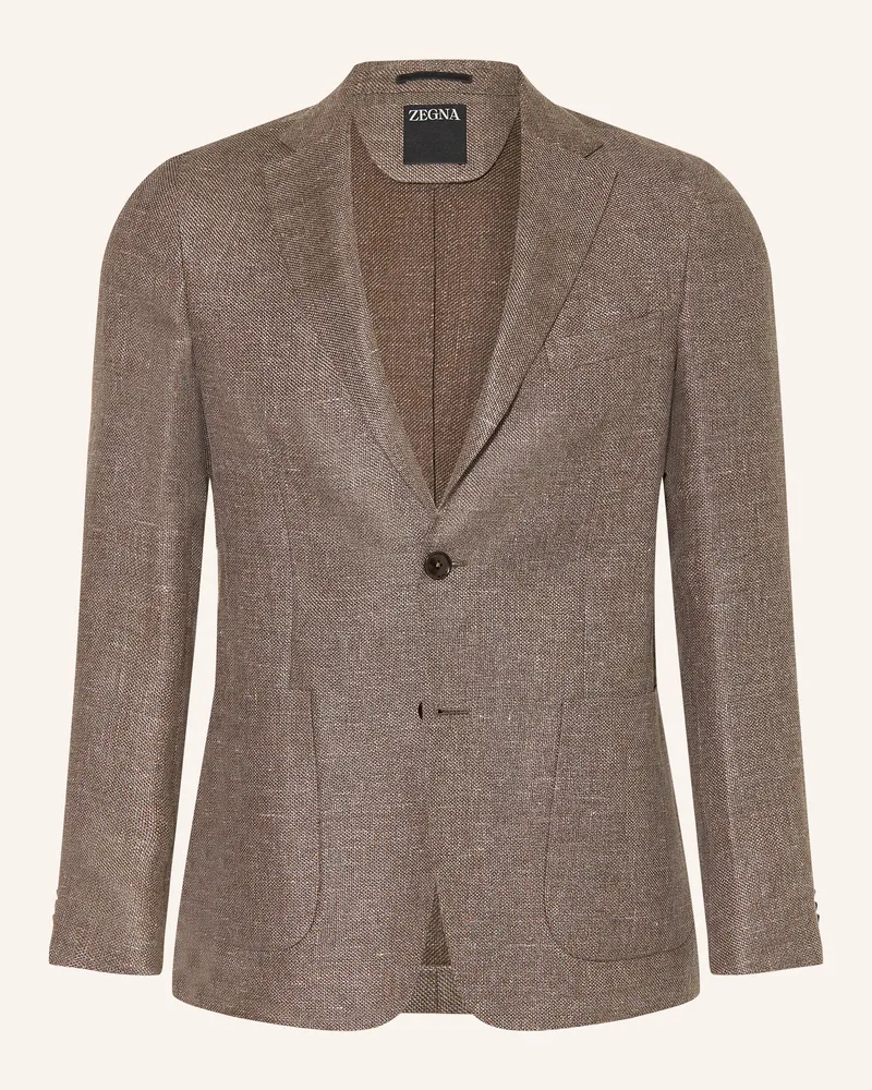 Ermenegildo Zegna Sakko Drop 7 Extra Slim Fit braun Braun