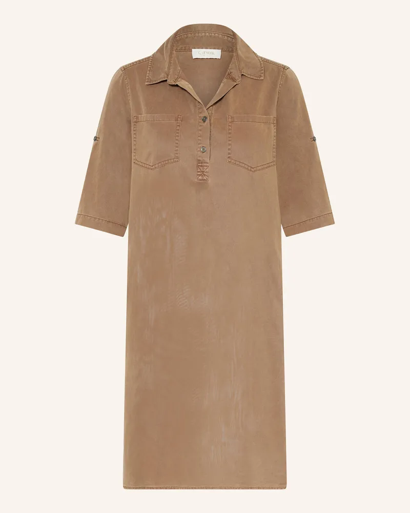CATNOIR Hemdblusenkleid Hellbraun