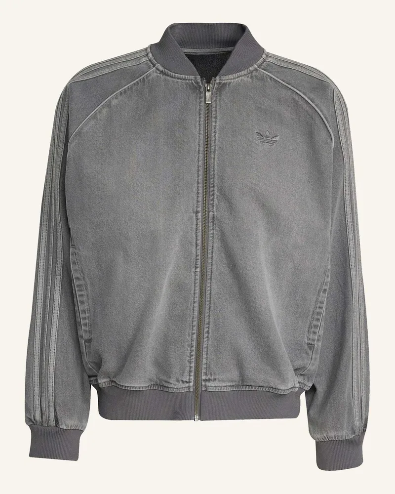 adidas SST ADICOLOR LOOSE SST DENIM BLACK WASH JACKE Grau