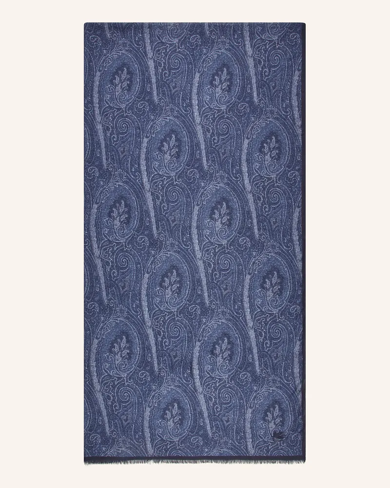 Etro Schal blau Dunkelblau