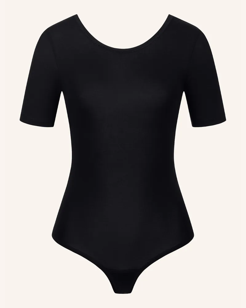 Ehrlich Textil Light Touch Body Mit Rückenausschnitt Aus Weichem Lyocell schwarz Schwarz