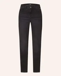 Brax Straight Jeans MARY mit Schmucksteinen Grau