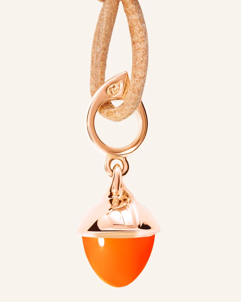 TAMARA COMOLLI Anhänger PENDANT MIKADO FLAMENCO CARNELIAN Karneol 18K Roségold Roségold