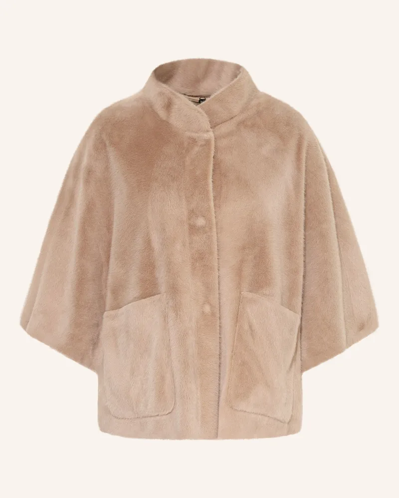 RINO & PELLE Kunstfell-Cape Dewi beige Beige
